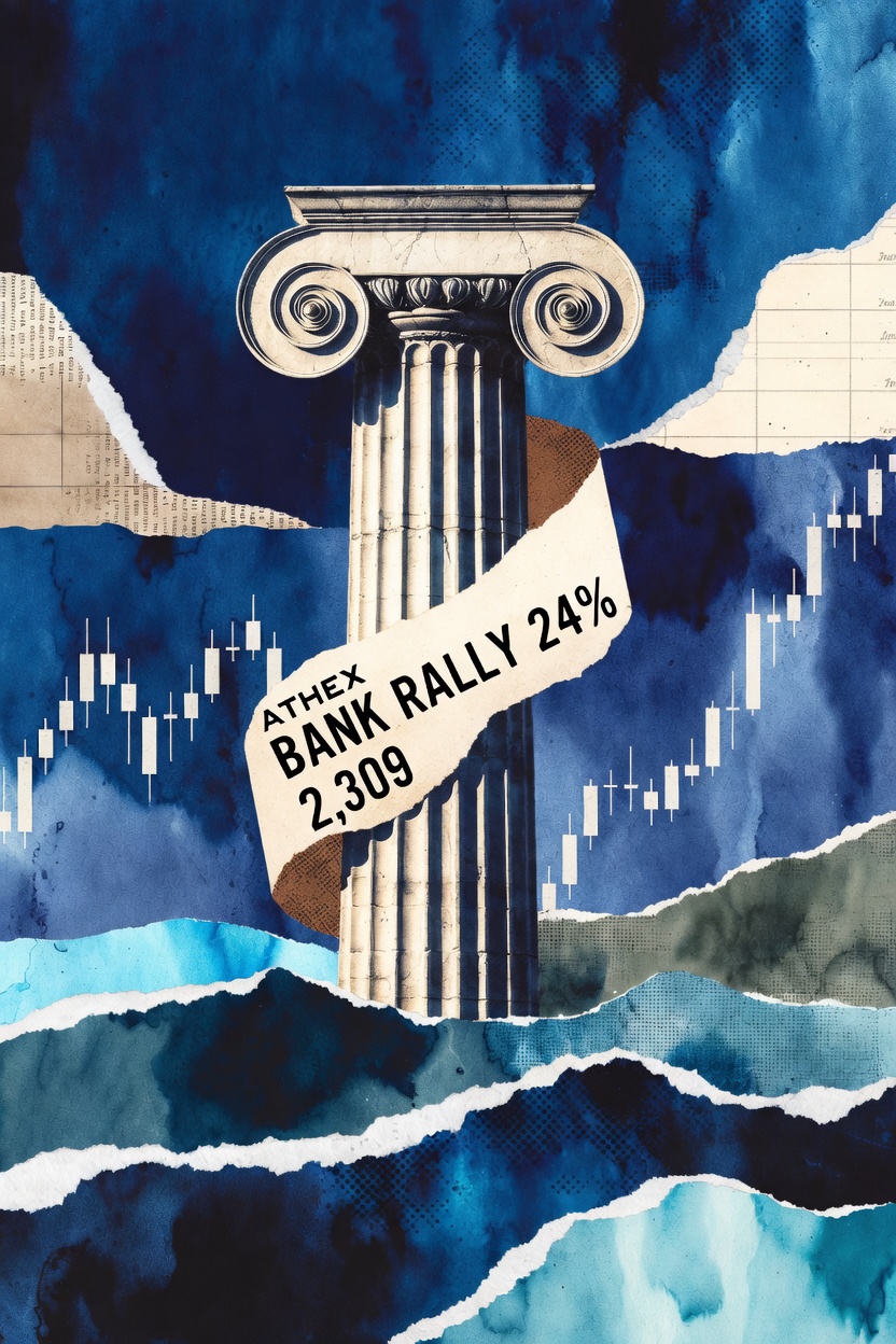Χρηματιστήριο Αθηνών: Οι 2.309 μονάδες και το εντυπωσιακό τραπεζικό ράλι