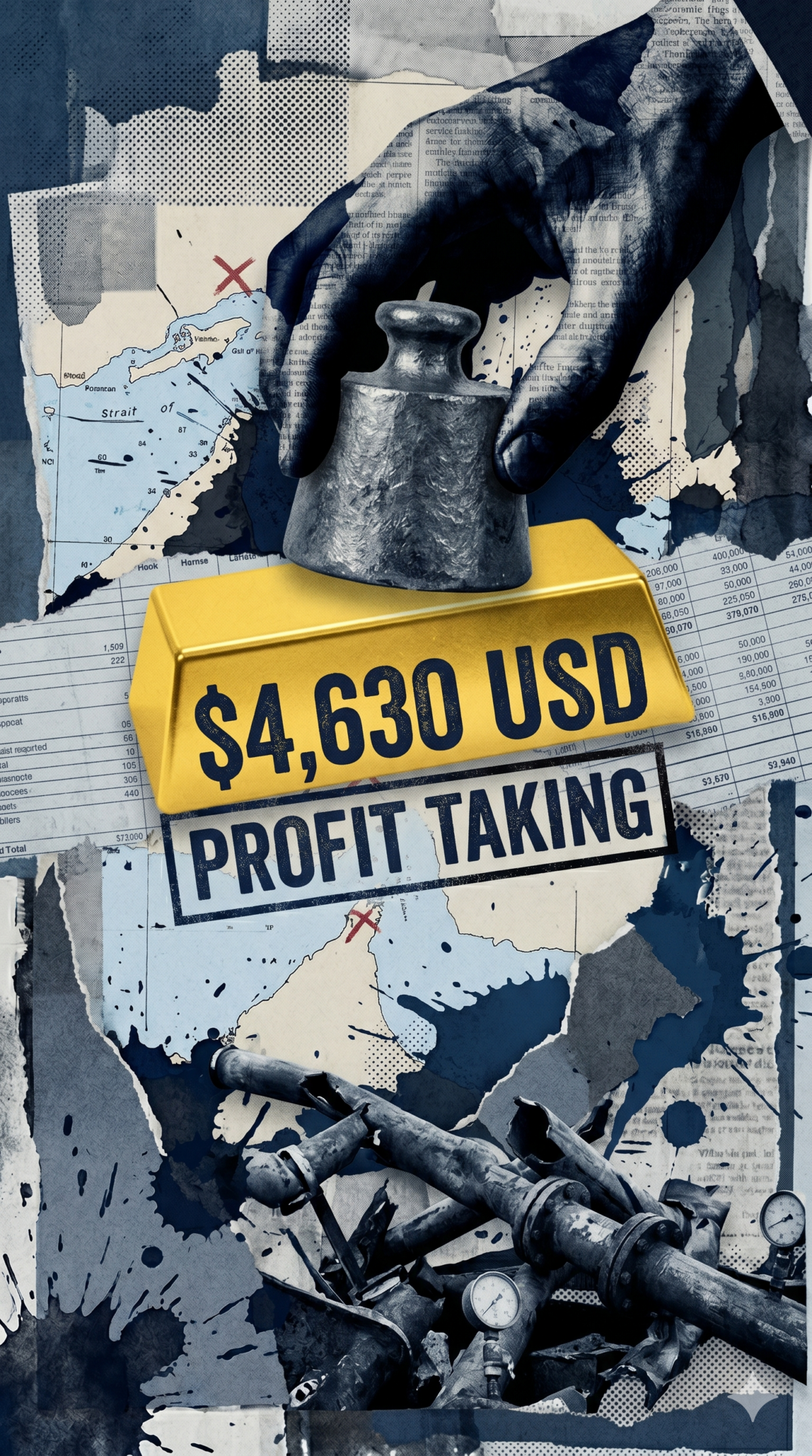 Χρυσός: Η διόρθωση προς τα 4.630 δολάρια και η ισχύς του δολαρίου