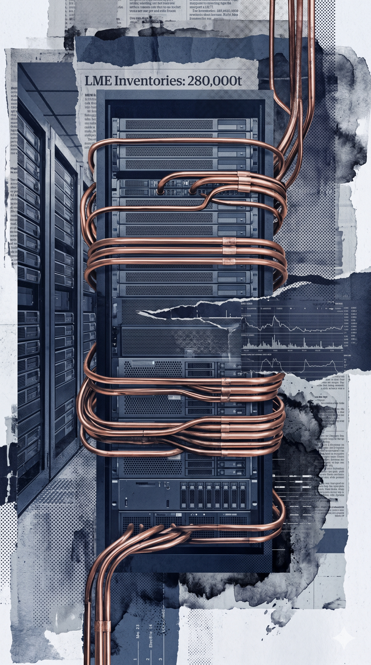 Copper squeeze: Η παράλληλη άνοδος των data centers και το tightening των αποθεμάτων