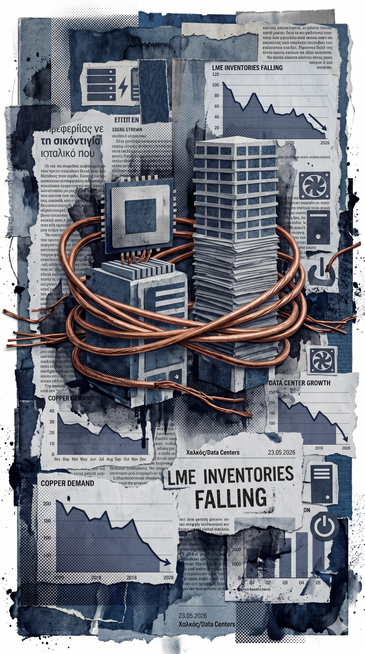 Copper supply shock: Η βιομηχανική πείνα για το μέταλλο των data centers