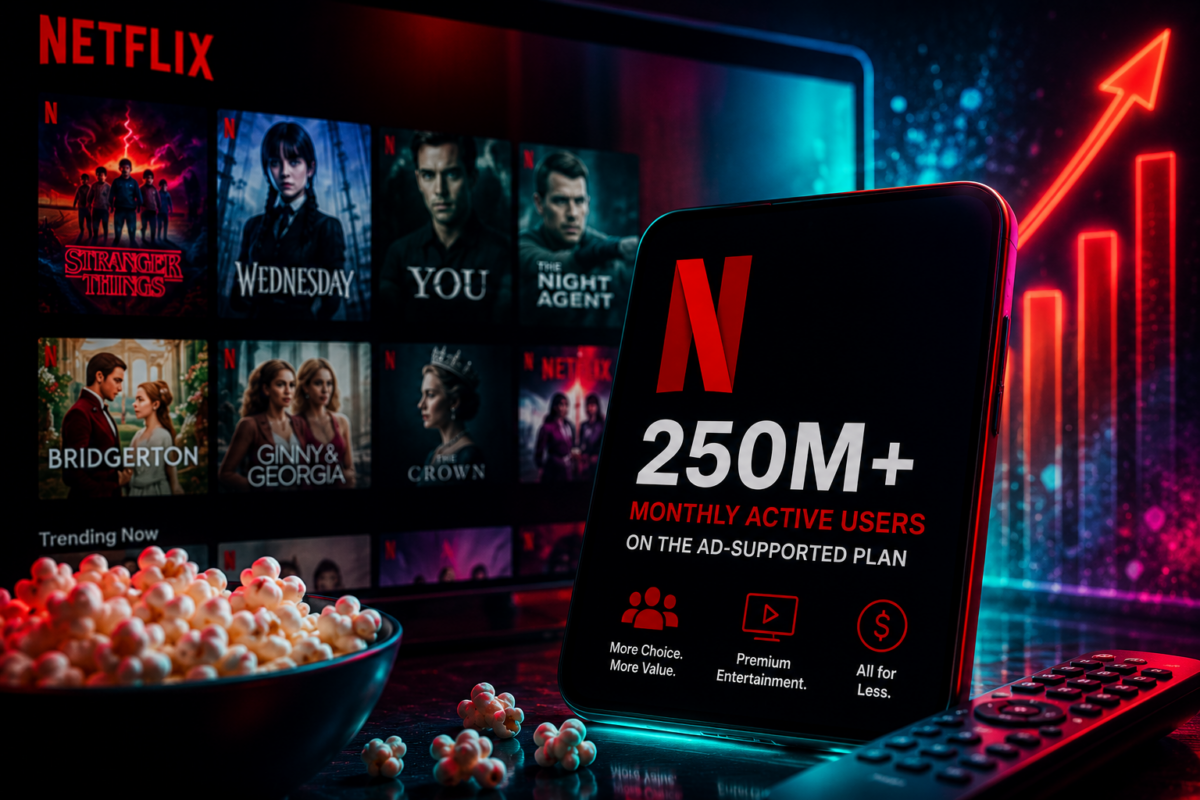 Το πλάνο ανάγκης έγινε «χρυσωρυχείο»: Το Netflix ξεπέρασε τους 250 εκατ. ενεργούς χρήστες στο πακέτο με τις διαφημίσεις