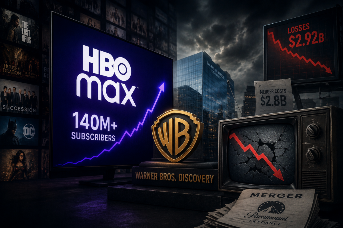 Το HBO Max κρατά όρθια τη Warner: Οι συνδρομητές ανεβαίνουν, αλλά η παλιά τηλεόραση «ματώνει»