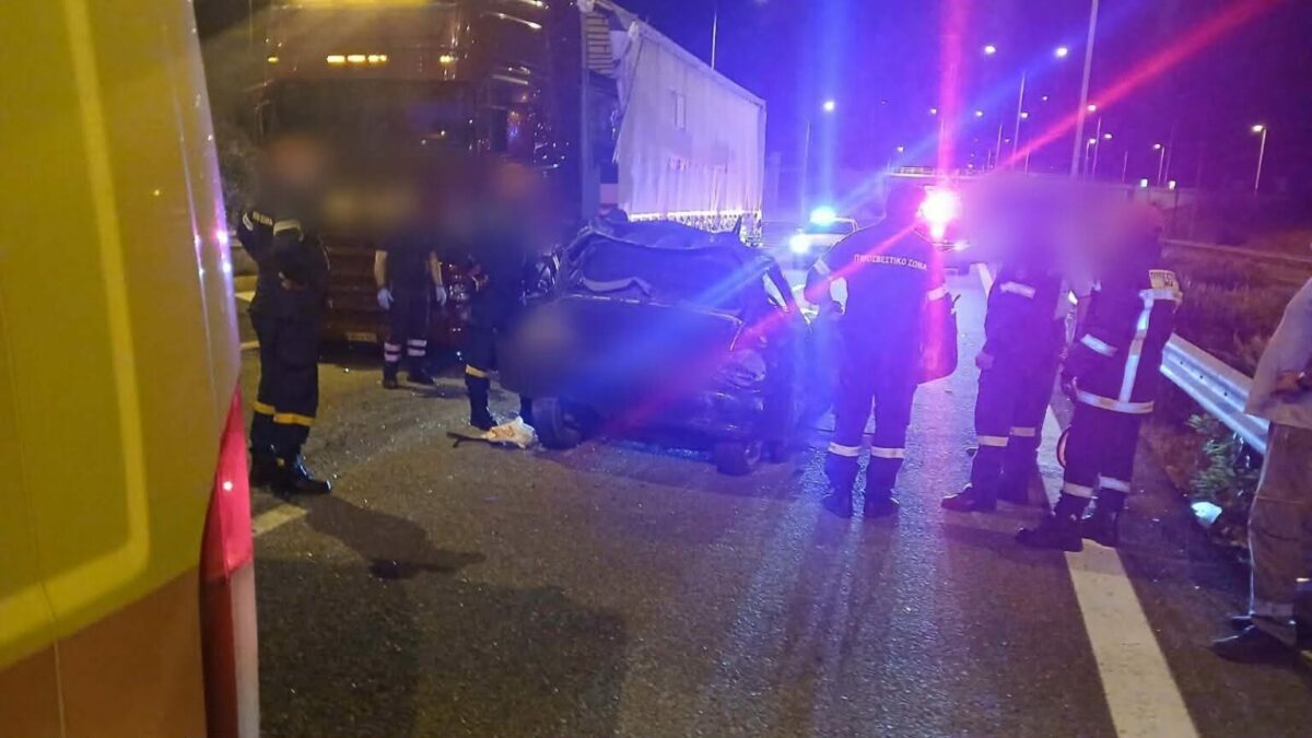 Τραγωδία στην Ιόνια Οδό: Ένας νεκρός και μία τραυματίας σε τροχαίο