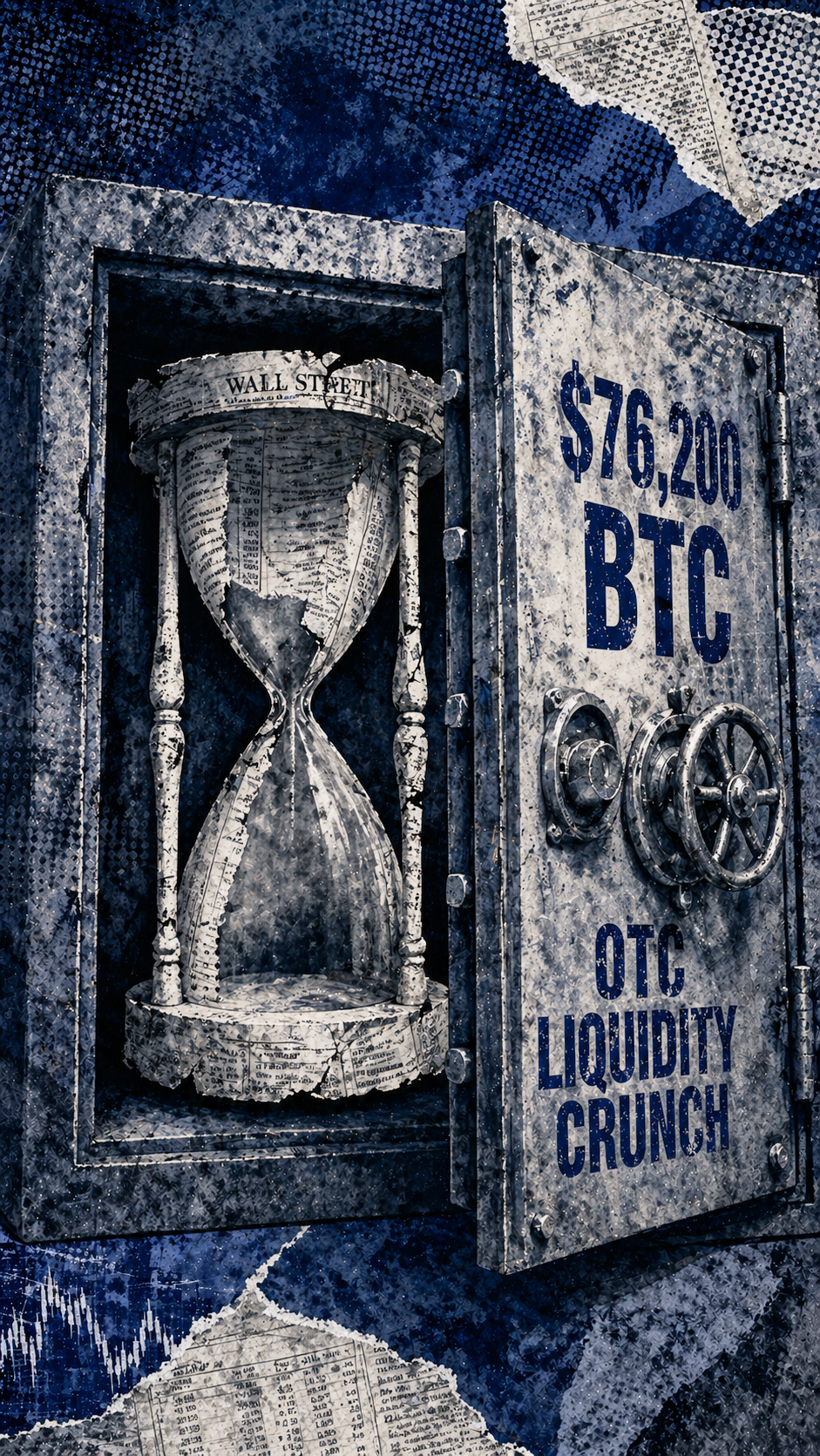 Bitcoin: Η σιωπή των 76.200 δολαρίων και το otc liquidity crunch