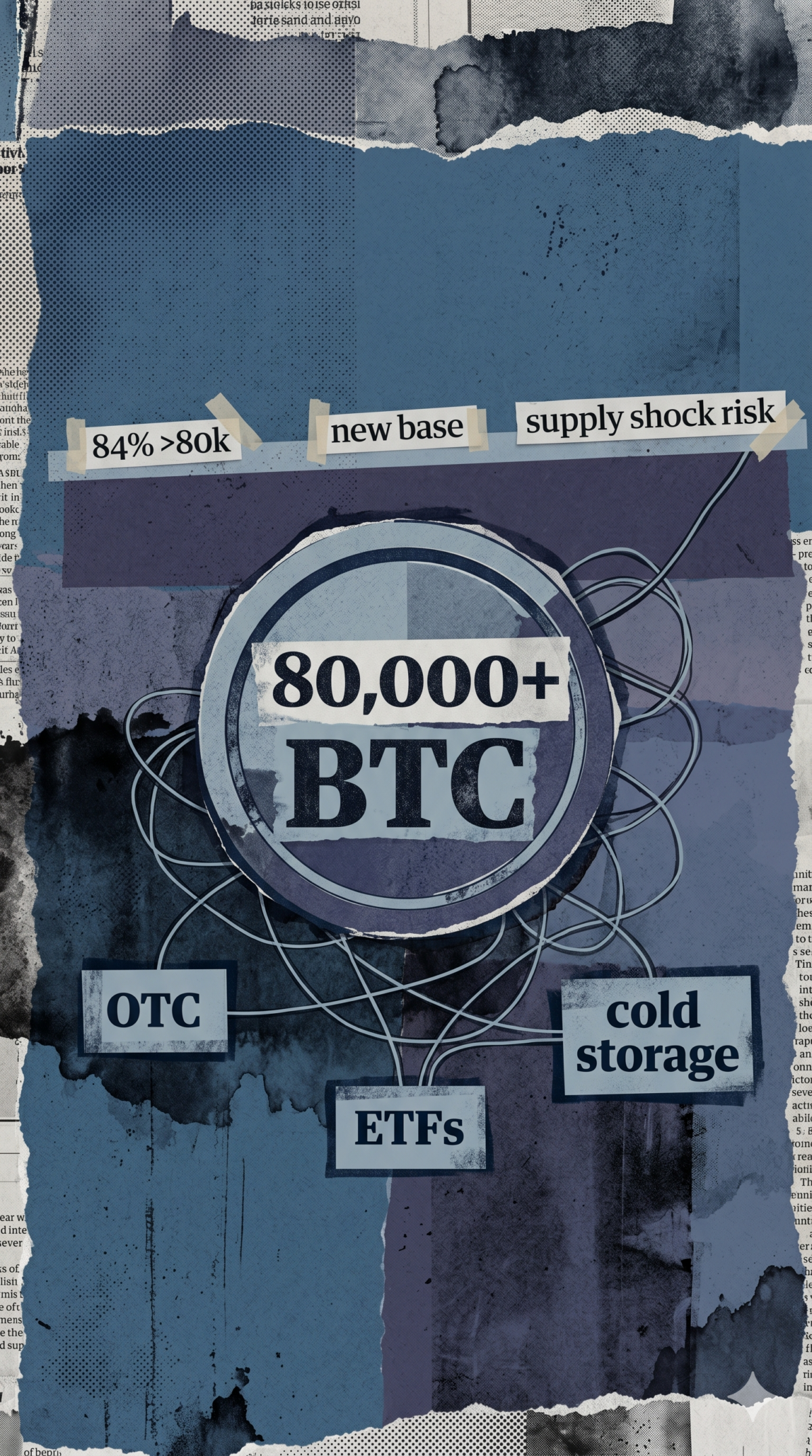 Bitcoin: η αγορά «κλειδώνει» ζώνη 80.000+ – ήρεμη επιφάνεια, ρευστότητα στο σκοτάδι