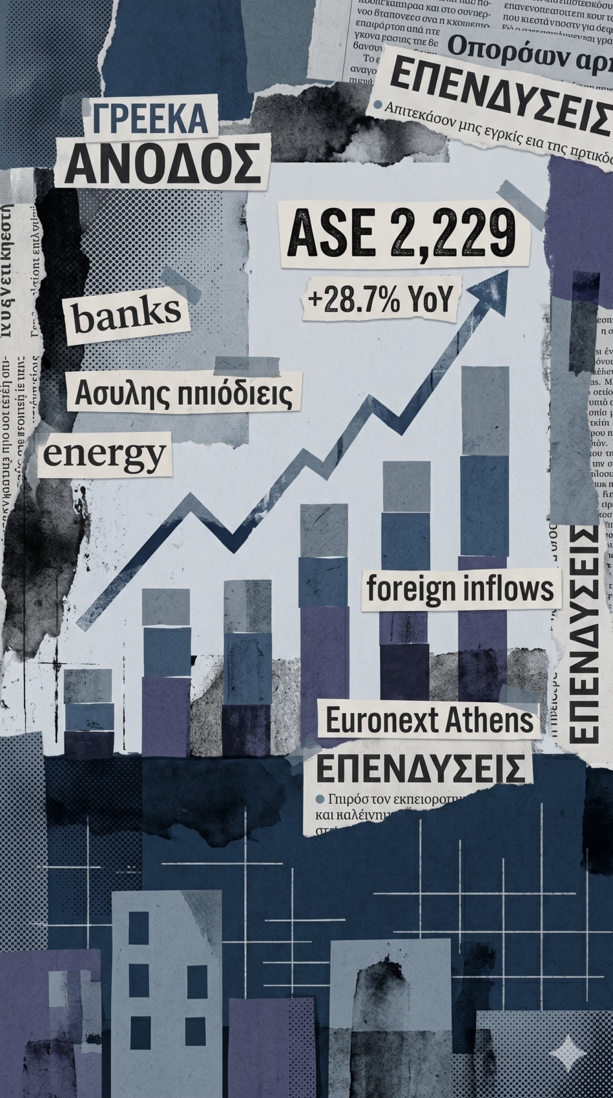 Euronext Athens: Η “ήσυχη” άνοδος πάνω από τις 2.220 μονάδες και το παιχνίδι των ξένων