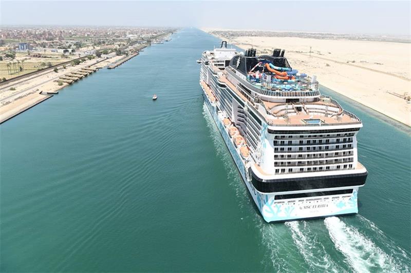 Το MSC Euribia πέρασε από το Σουέζ. Έδωσε τέλος στο δίμηνο εγκλωβισμό