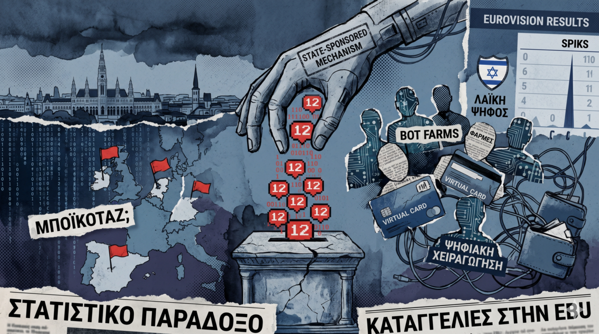Tο ψηφιακό πλυντήριο της Eurovision – Πώς τα bots χειραγωγούν το televoting και οι καταγγελίες για τις περίεργες πρωτιές του Ισραήλ