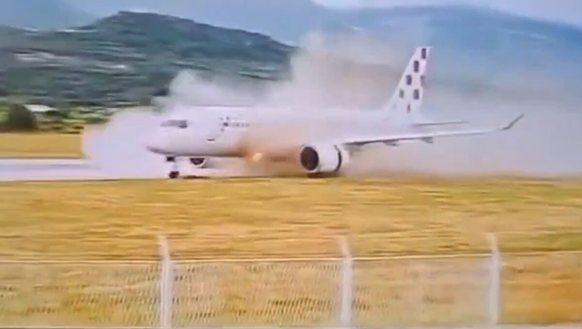 Κροατία: Airbus με 130 επιβάτες «γλιστράει» στον διάδρομο του αεροδρομίου