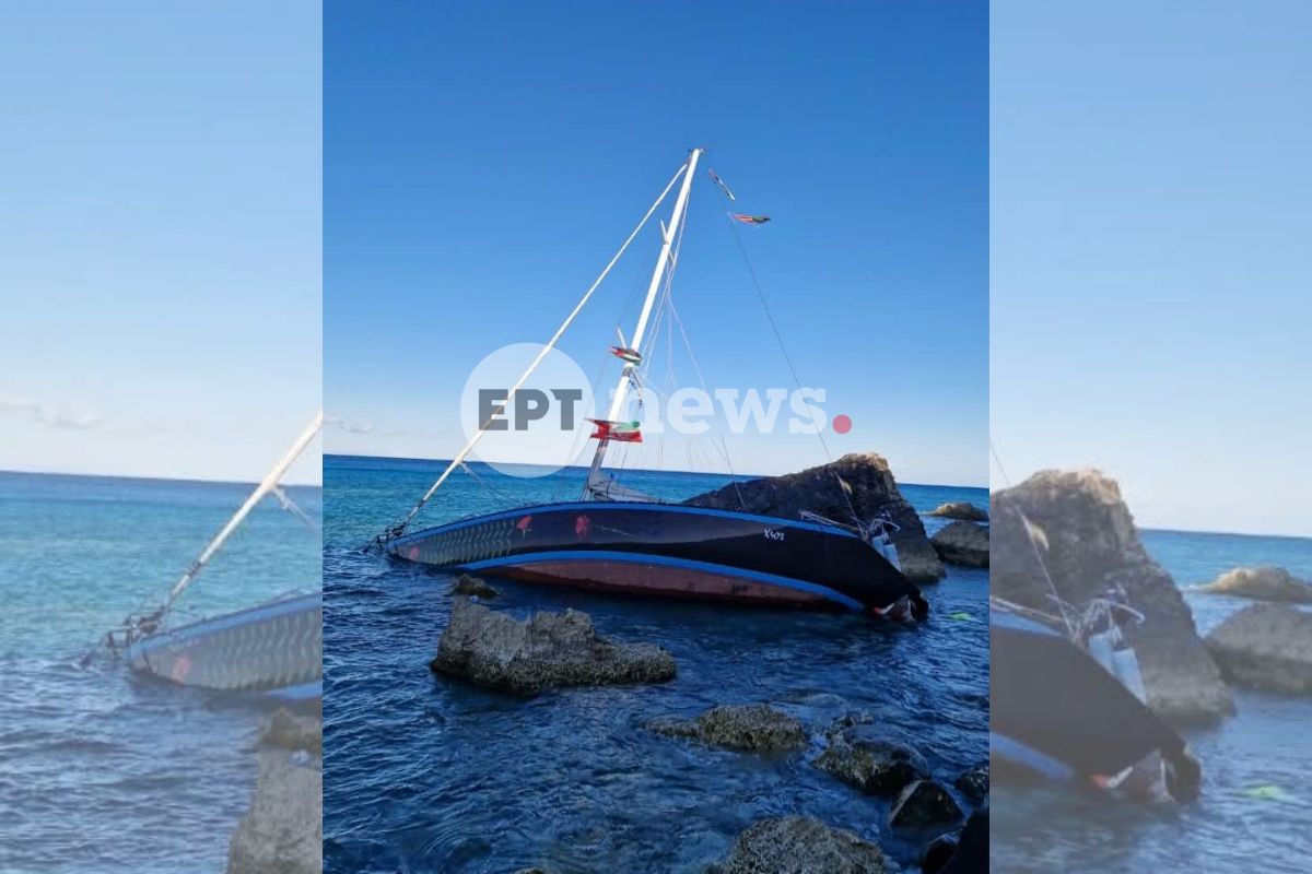 Ιστιοφόρο του στολίσκου για τη Γάζα προσάραξε σε βραχώδη ακτή της Γαύδου