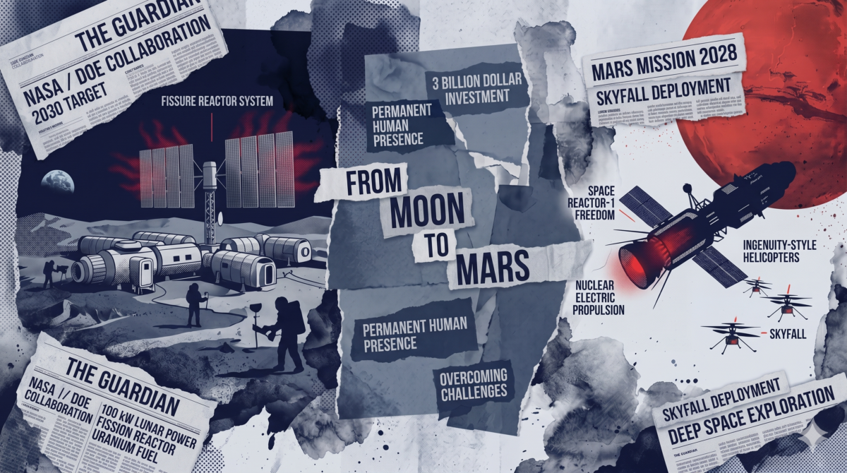 Η NASA ετοιμάζει πυρηνικό αντιδραστήρα στη Σελήνη έως το 2030 – Το σχέδιο για μόνιμες βάσεις και οι αποστολές στον Άρη