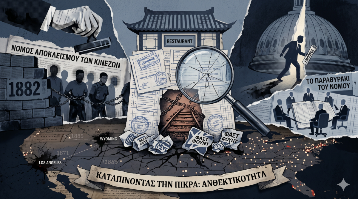 Η άγνωστη ιστορία του Chinese Exclusion Act: Πώς τα κινεζικά εστιατόρια νίκησαν τον αμερικανικό ρατσισμό και έγιναν πύλες μετανάστευσης