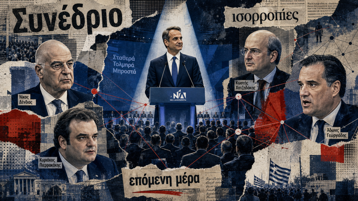 Μάχη “δελφίνων” στο συνέδριο της ΝΔ – Οι ισορροπίες, τα μπλοκ και το παρασκήνιο για την επόμενη μέρα