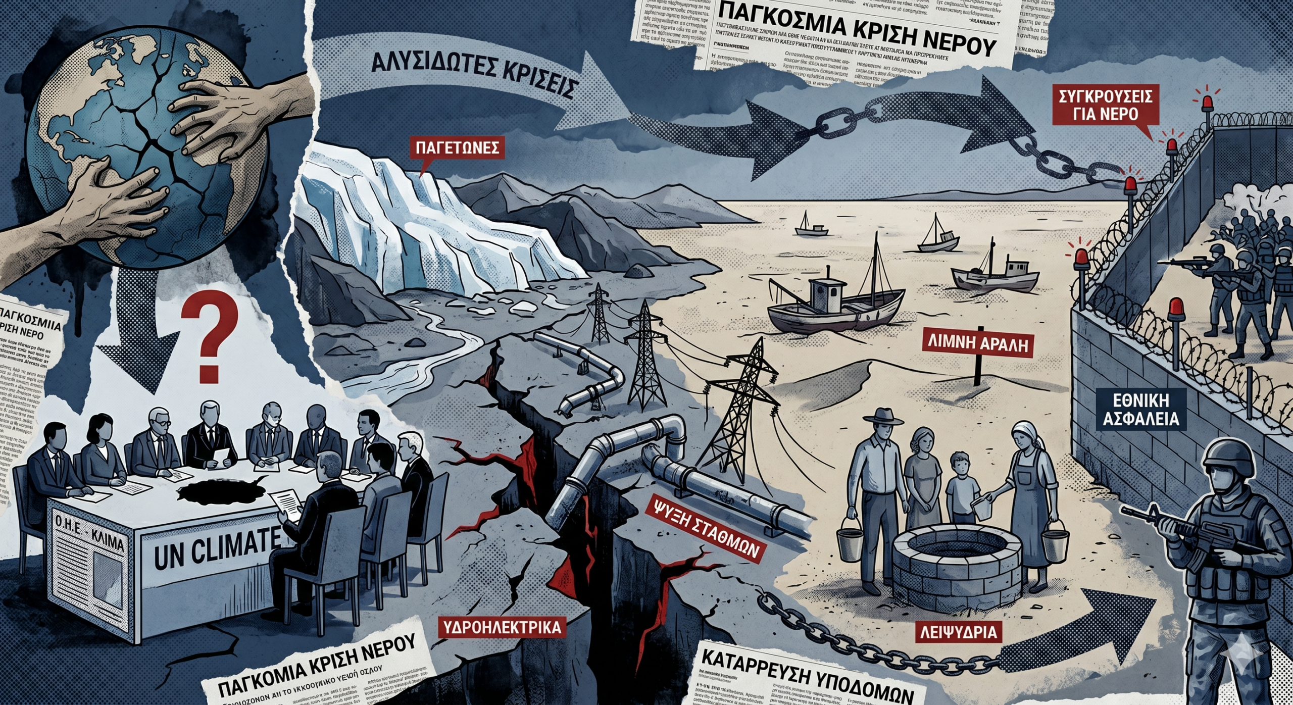 Το νερό εξελίσσεται στη μεγαλύτερη παγκόσμια κρίση του 21ου αιώνα – Οι φόβοι για συγκρούσεις, οικονομικό χάος και κατάρρευση υποδομών