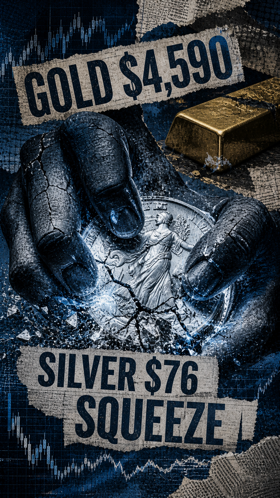 Αγορά πολύτιμων μετάλλων: Το silver squeeze στα 76 δολάρια και οι bullion banks