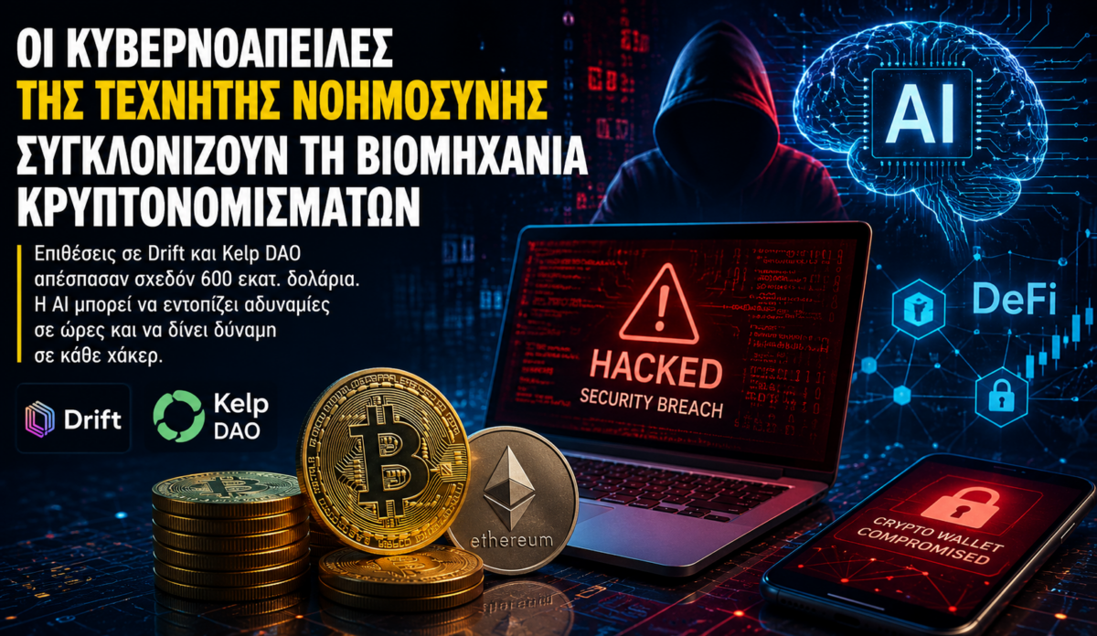 Κρυπτονομίσματα: Η AI φέρνει νέο σοκ στην κυβερνοασφάλεια