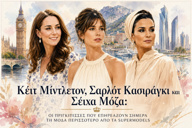 Κέιτ Μίντλετον, Σαρλότ Κασιράγκι και Σέιχα Μόζα: Οι πριγκίπισσες που επηρεάζουν σήμερα τη μόδα περισσότερο από τα supermodels
