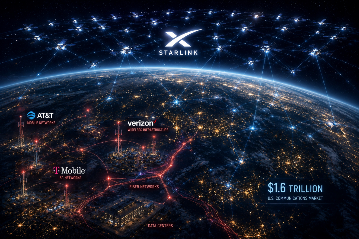 Η SpaceX προσγειώνεται στην αυλή των τηλεπικοινωνιακών γιγάντων και απειλεί αγορά $1,6 τρισ.