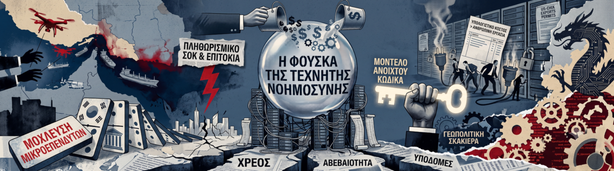 Η φούσκα της τεχνητής νοημοσύνης και η γεωπολιτική σκακιέρα που απειλεί τις παγκόσμιες αγορές