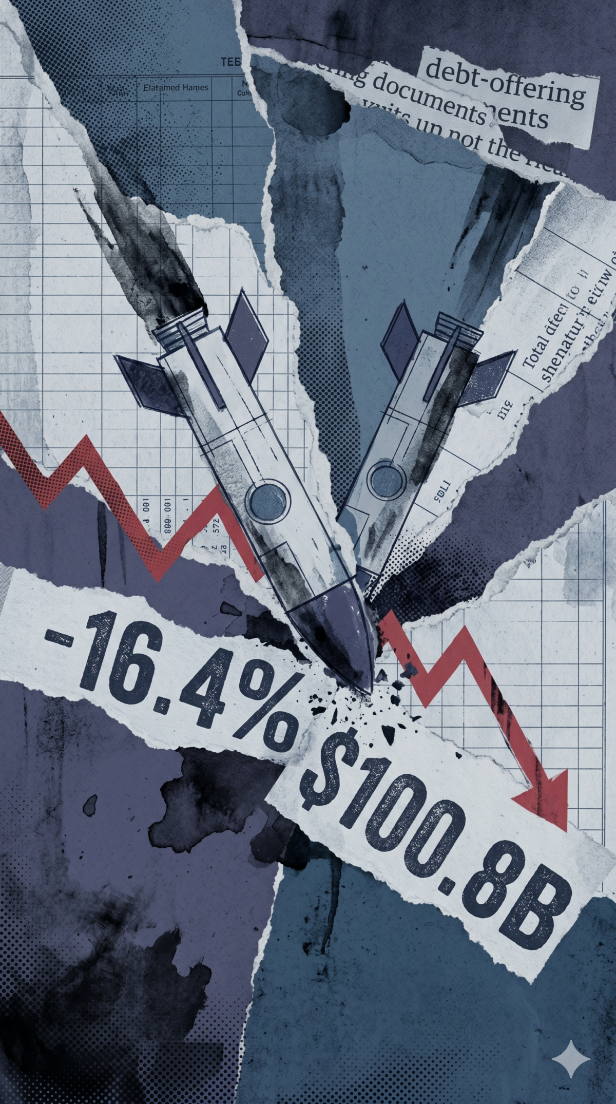 Ιλιγγιώδης πτώση 16,4% για τη SpaceX: Το σοκ του χρέους μετά το ιστορικό IPO