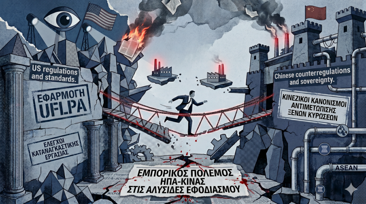 Ο νέος εμπορικός πόλεμος ΗΠΑ – Κίνας στις αλυσίδες εφοδιασμού: Οι πολυεθνικές κινδυνεύουν να παγιδευτούν ανάμεσα σε δύο κόσμους