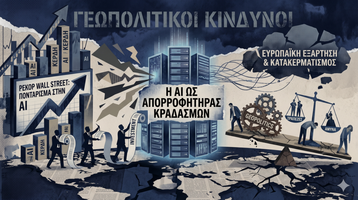 Οι αγορές ποντάρουν ότι η AI νικά τη γεωπολιτική – Η Ευρώπη δεν κρατά τα χαρτιά