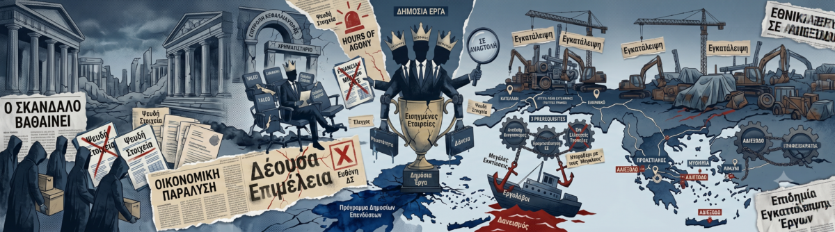 «ΠΕΤΣΙΝΟΣ ΟΡΚΩΤΟΣ» κυκλοφορεί και αλωνίζει σε επιτροπές ελέγχου εισηγμένων! – «Eπιδημία» στις κατασκευές: Οι εργολάβοι εγκαταλείπουν τα «χτυπημένα» και «άμεσης δαπάνης» έργα