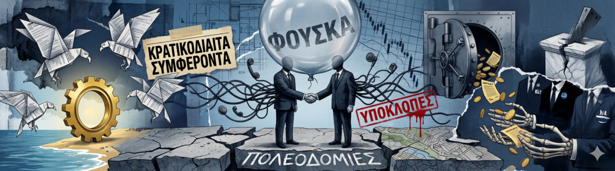 Χίλιες φορές με τον Ζαννή, του Nammos, παρά με τα κρατικοδίαιτα συμφέροντα, τους φαντασμένους, τα αρπακτικά και τους νταραβεριτζήδες του Δημοσίου!