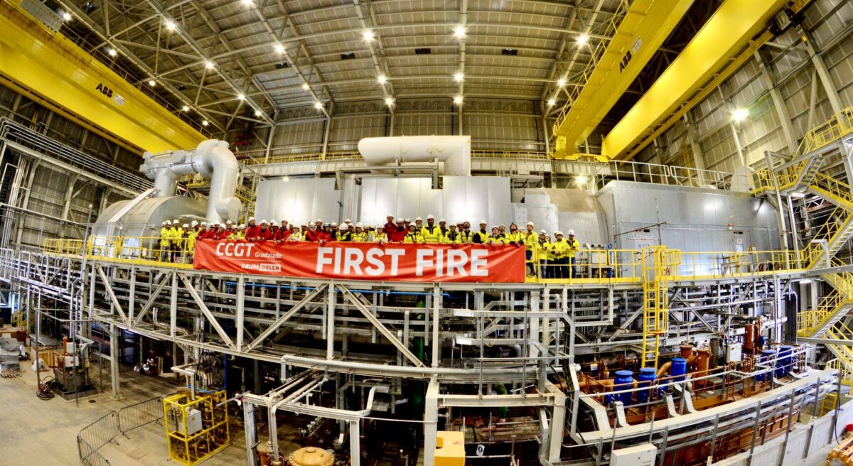 METLEN: Πραγματοποίησε το «First Fire» στο έργο CCGT Grudziądz στην Πολωνία