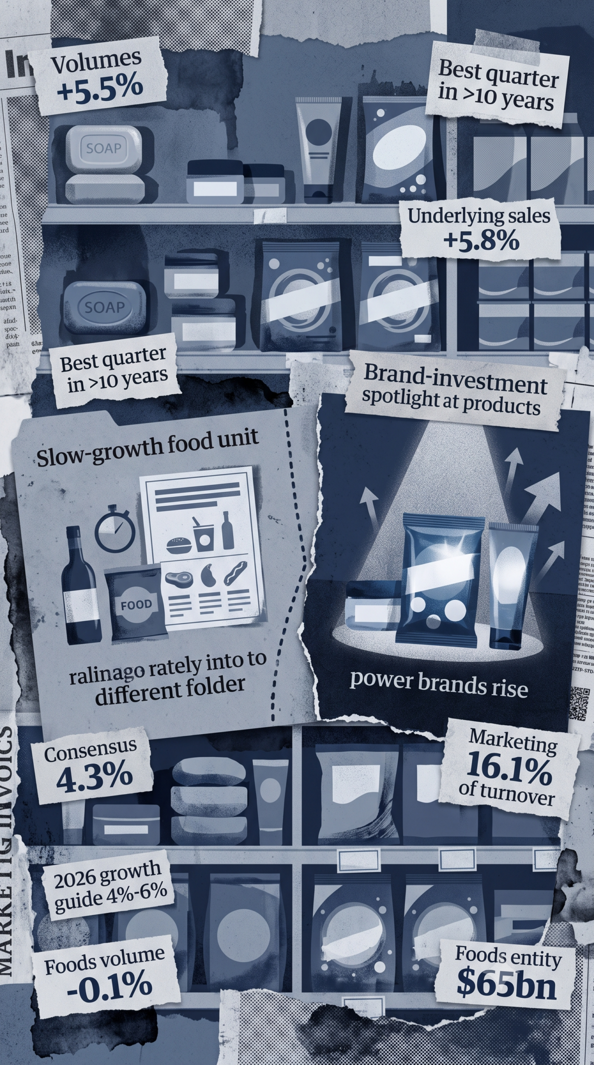 Η Unilever έμαθε ξανά να πουλά όγκο, όχι μόνο ακριβότερα σαπούνια