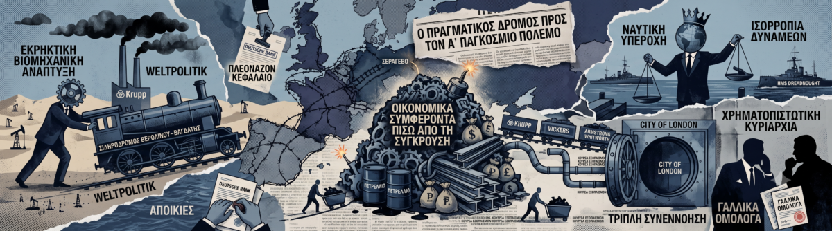 Ο πραγματικός δρόμος προς τον Α’ Παγκόσμιο Πόλεμο – Τα οικονομικά συμφέροντα πίσω από τη σύγκρουση που αιματοκύλησε την Ευρώπη