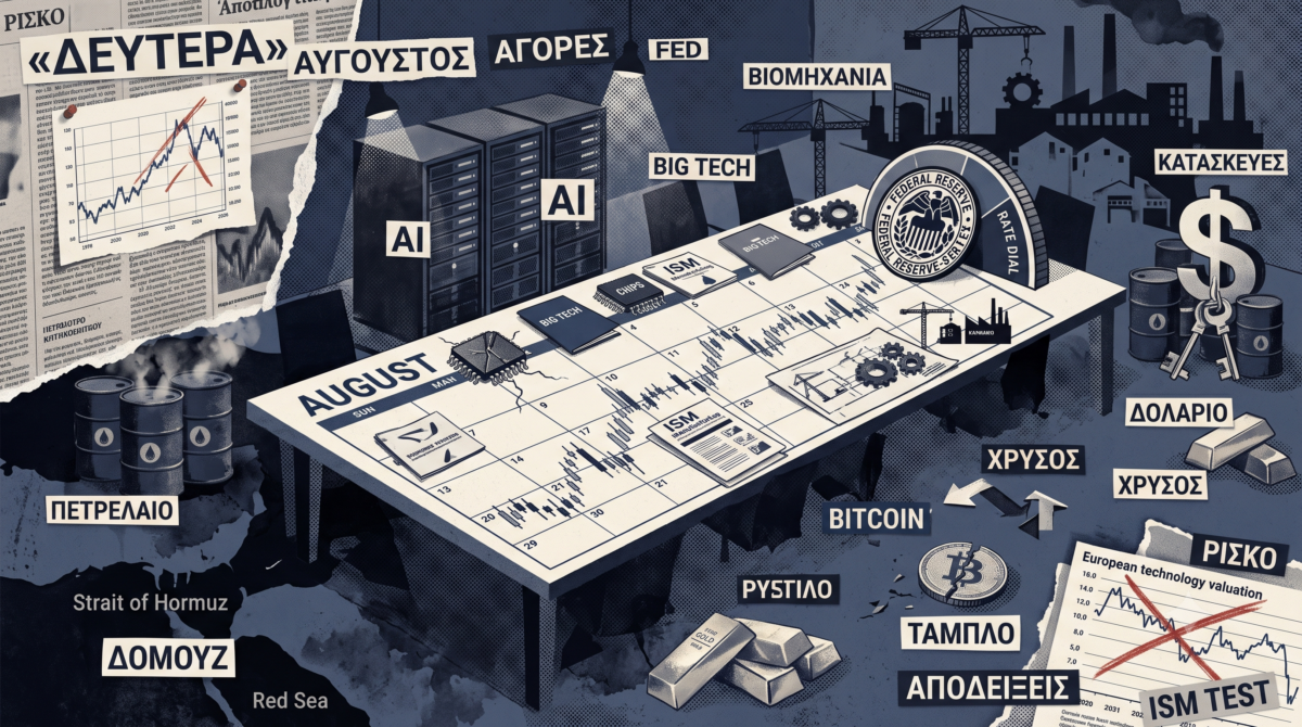 Τι προβλέπουν τα άστρα για σήμερα Δευτέρα 03.08.2026 – August open, ISM και AI που ζητά βιομηχανικές αποδείξεις