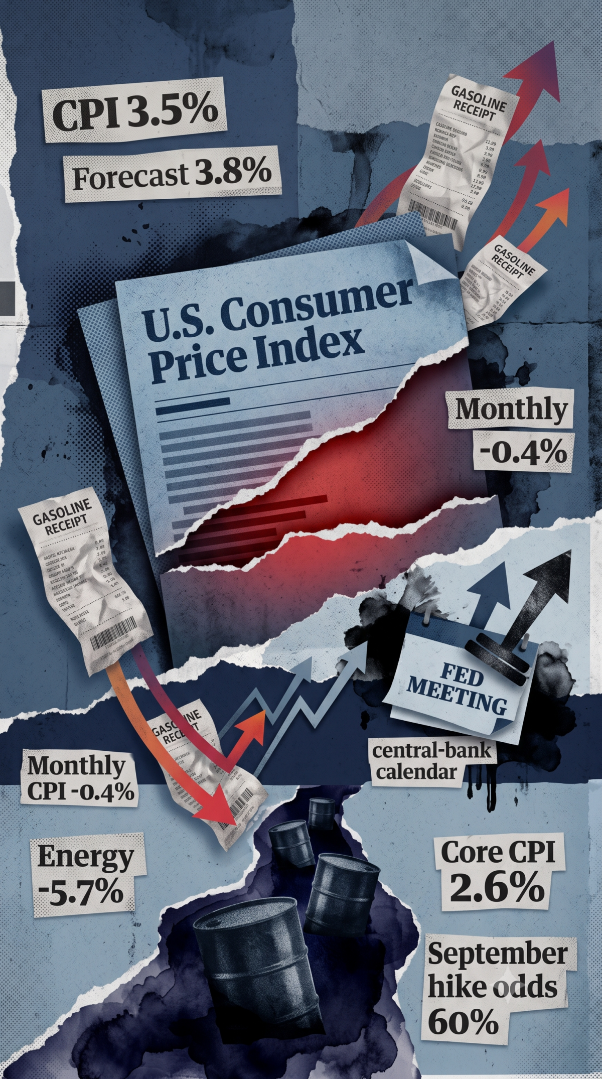 Το CPI έπεσε, αλλά το πετρέλαιο απειλεί να το ξανασηκώσει