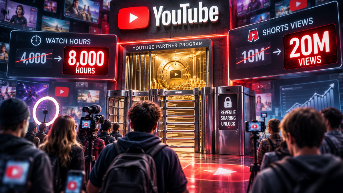 Το YouTube μετακινεί το ταμείο έναν όροφο πάνω: Διπλή ανηφόρα για τους νέους creators
