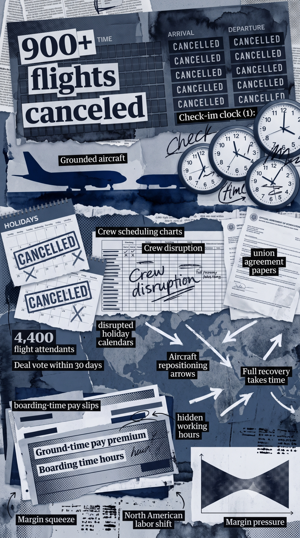 Η WestJet πλήρωσε το κρυφό ωράριο της καμπίνας