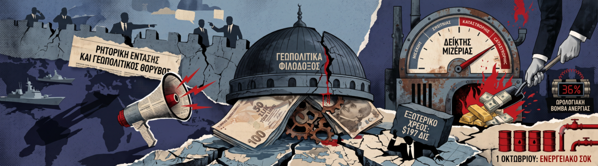 Γιατί η οικονομική κατάρρευση της Τουρκίας βάζει φρένο στα γεωπολιτικά σχέδια του Ερντογάν