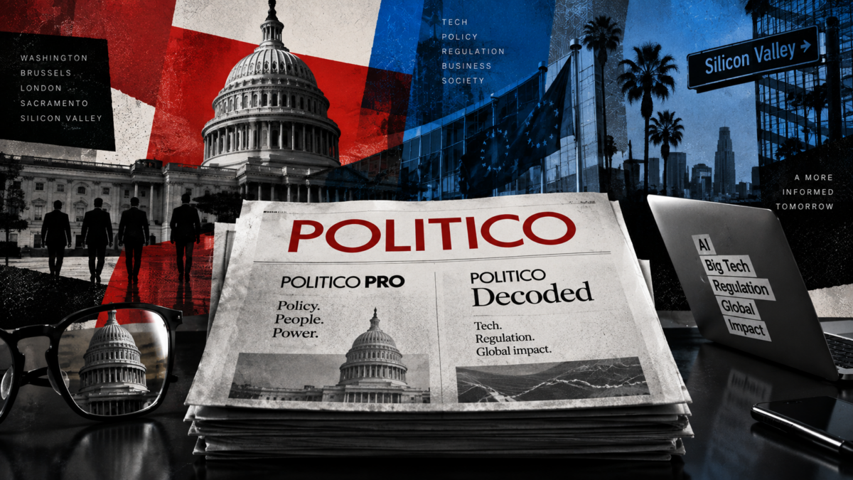Μετά το Pro, το Decoded: Το Politico χτίζει δεύτερη συνδρομή πάνω στην τεχνολογική πολιτική