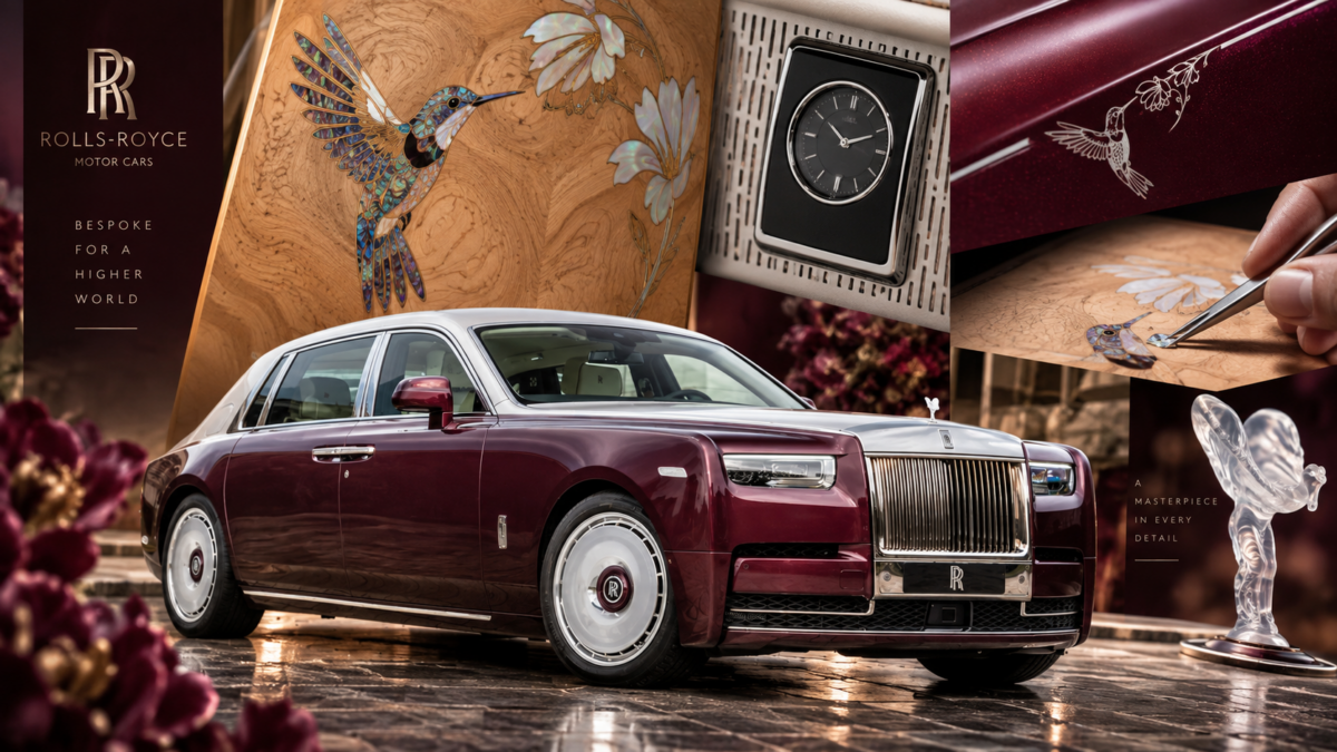 Ένα κολιμπρί προσγειώθηκε σε Rolls-Royce: Εννέα μήνες για τη μοναδική Phantom που κρύβει τον βυθό στο εσωτερικό της
