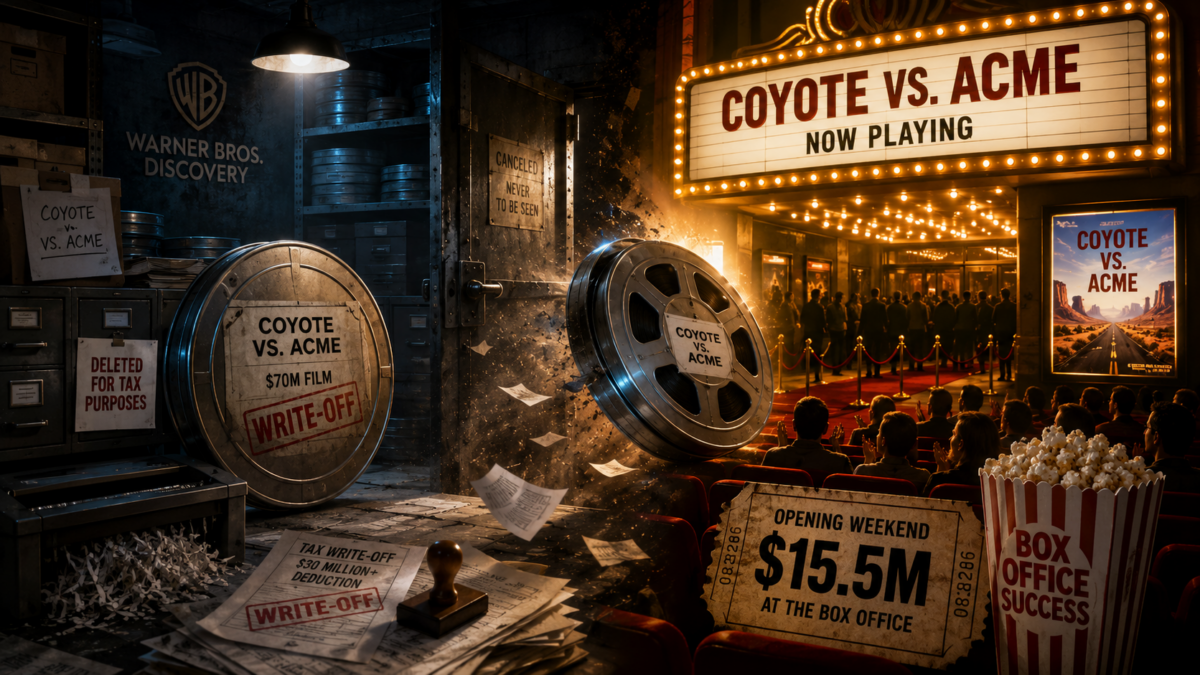 Το… αμόνι δεν έπεσε ποτέ: Πώς το «Coyote vs. Acme» ξέφυγε από τη διαγραφή και έφτασε στο ταμείο