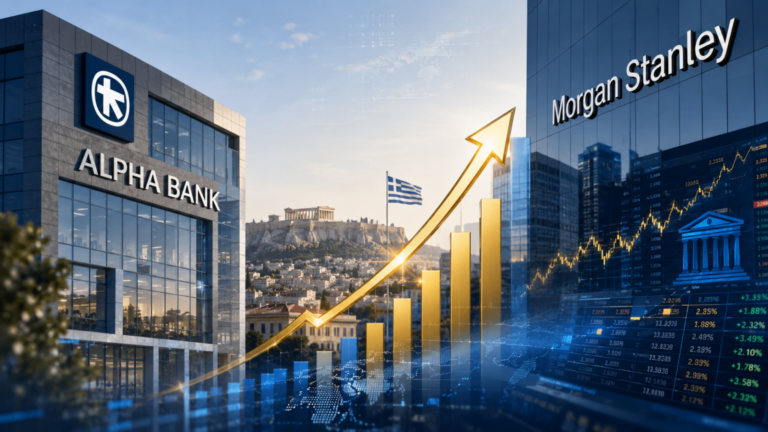 Morgan Stanley: Το ελληνικό τραπεζικό story παραμένει ισχυρό – Top pick η Alpha Bank με τιμή στόχο 5,50 ευρώ