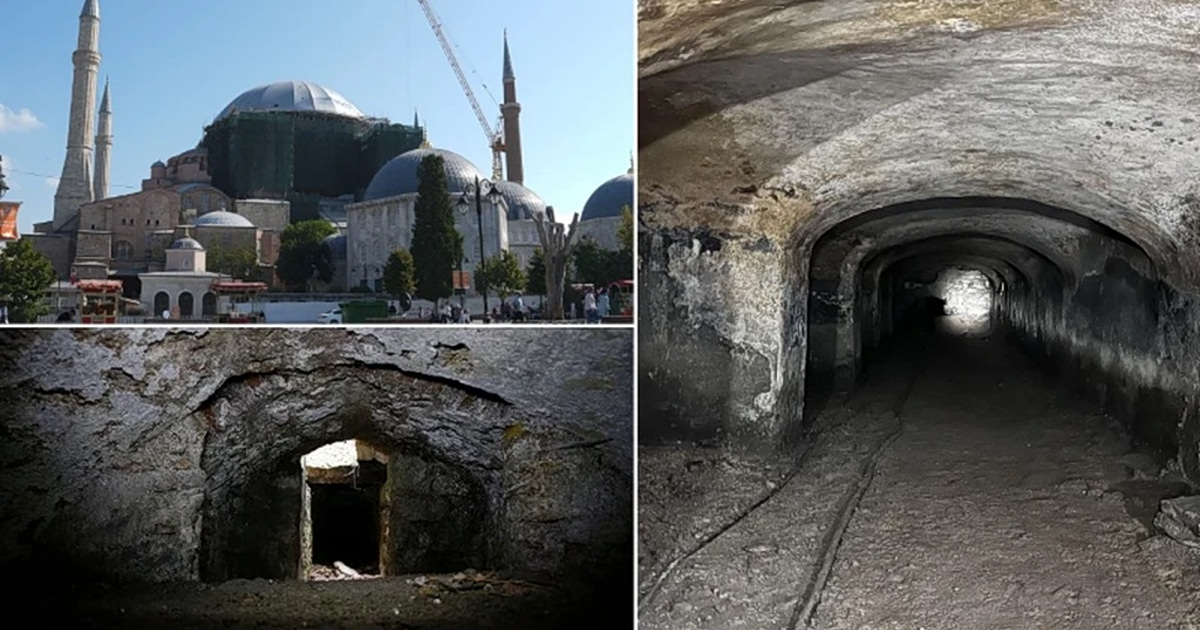 Αγία Σοφία: 9χλμ μυστικών σηράγγων στο φως! Τι κρύβουν;