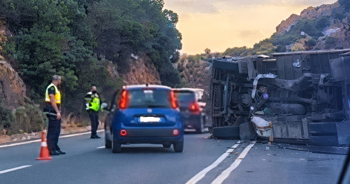 Χάος στον ΒΟΑΚ: Νταλίκα με γουρούνια ανατράπηκε!