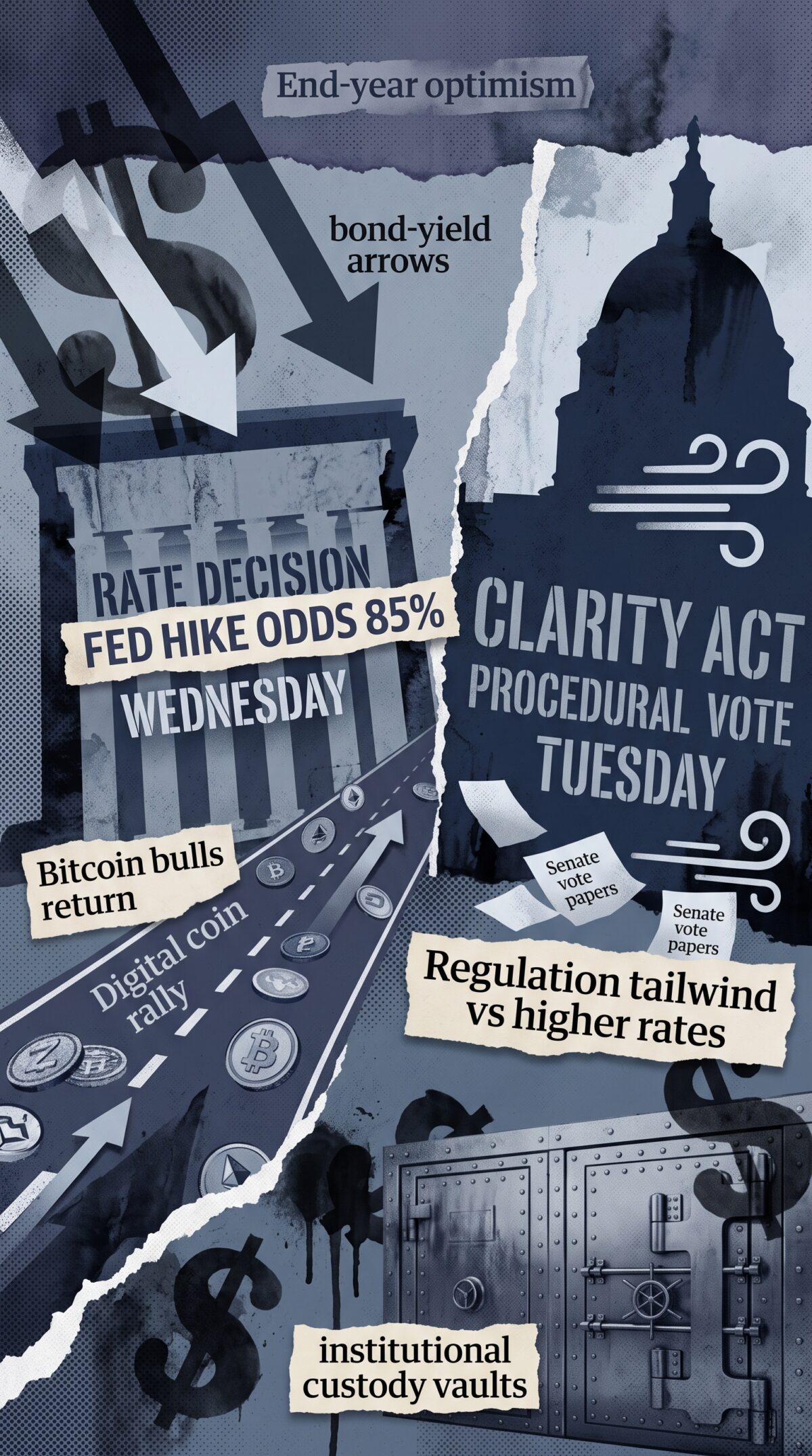 Το Bitcoin ξανατρέχει, αλλά μπροστά του έχει Fed και Κογκρέσο