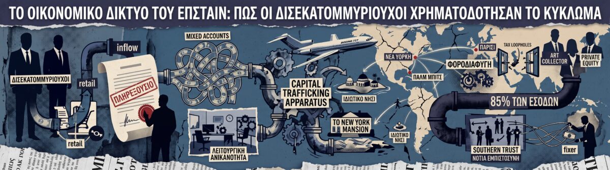 Το οικονομικό δίκτυο του Τζέφρι Επστάιν: Πώς οι δισεκατομμυριούχοι χρηματοδότησαν το κύκλωμα