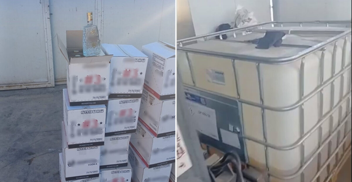 Μπλόκο της ΑΑΔΕ σε κύκλωμα λαθρεμπορίας: 4 συλλήψεις, «λαφύρι» 9.100 λίτρα καυσίμων και 112 φιάλες βότκας.  