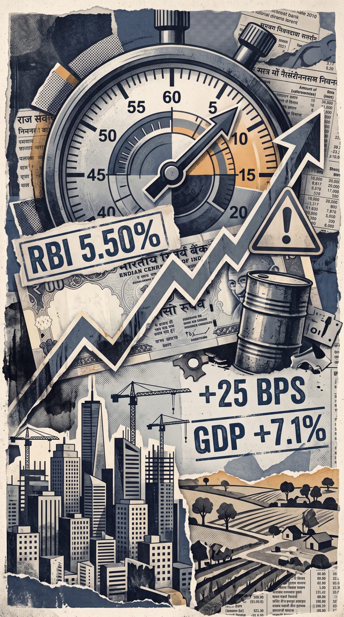 Η Ινδία ανεβάζει επιτόκια ενώ τρέχει με 7,1%