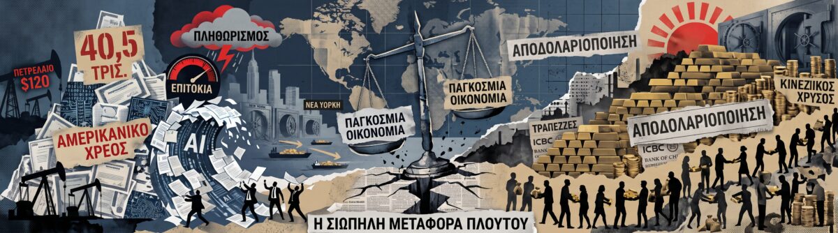 Η σιωπηλή μεταφορά πλούτου – Πώς το αμερικανικό χρέος και ο κινεζικός χρυσός αλλάζουν τον κόσμο