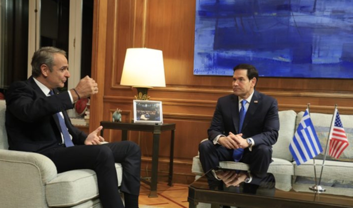 Μητσοτάκης – Ρούμπιο στο Μαξίμου: «Πυλώνας σταθερότητας η Ελλάδα» – «Ισχυρός εταίρος, σχέση αμοιβαία επωφελής». Στο τραπέζι ενέργεια, άμυνα και ναυτιλία